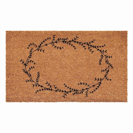 Calloway Mills Rustic Leaf Vine Monogrammed Door Mat, 30 x 48 Letter NP 108363048NP